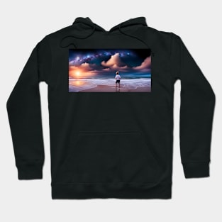 Boy at the beach Hoodie